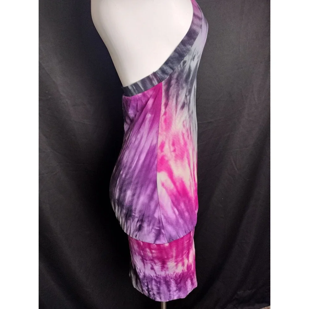 donutz inc dress small tie dye open back party dance club bodycon stretch USA